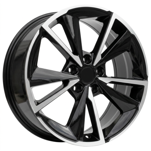 Alu kola Racing Line D1982, 18x7.5 5x114.3 ET45, černá + leštění