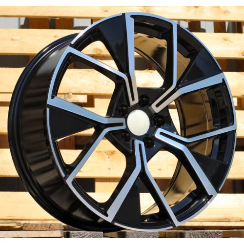 Alu kola Racing Line Y1196, 20x8.5 5x112 ET38, černá + leštění