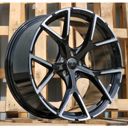 Alu kola Racing Line 3S5997, 18x8 5x112 ET39, černá matná + leštění