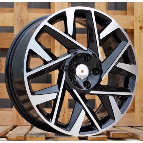 Alu kola Racing Line 3S1072, 18x7.5 5x114.3 ET49.5, černá + leštění