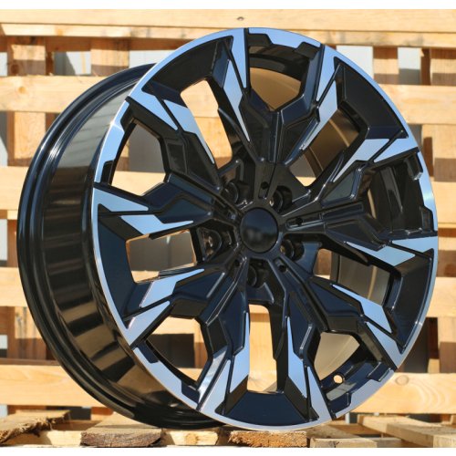 Alu kola Racing Line B1992, 18x8 5x112 ET30, černá + leštění