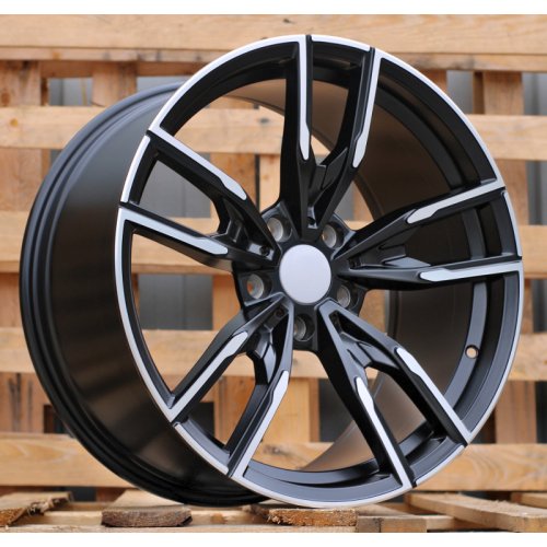 Alu kola Racing Line I5478, 18x8 5x120 ET34, černá matná + leštění