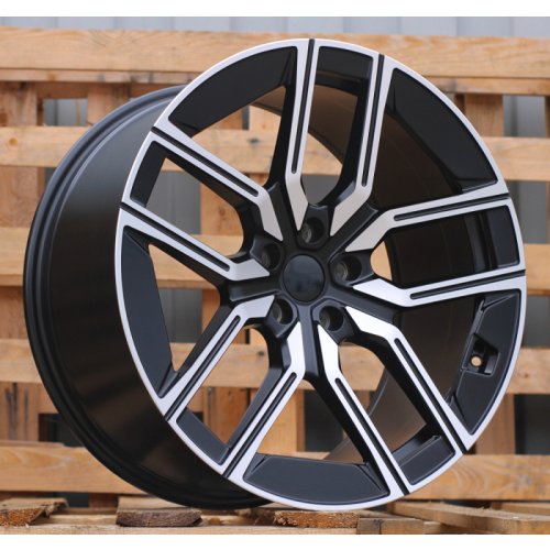 Alu kola Racing Line I5619, 20x10 5x112 ET41, černá matná + leštění (zátěžová)