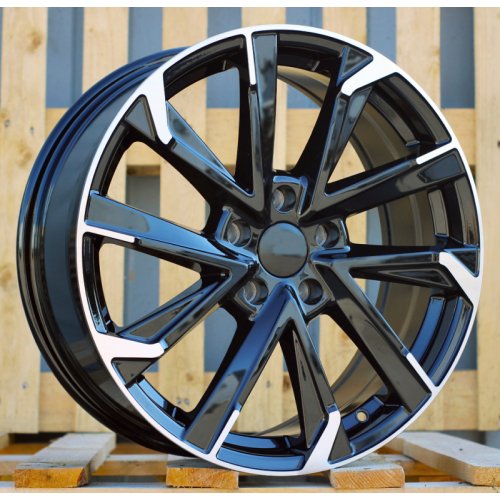 Alu kola Racing Line I5547, 18x7.5 5x114.3 ET40, černá matná + leštění