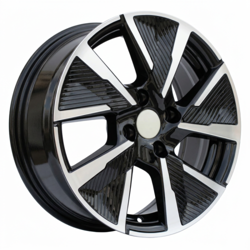 Alu kola Racing Line B5906F, 17x7 4x108 ET32, černá + leštění