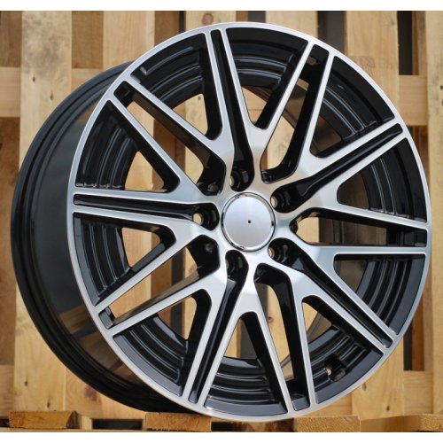 Alu kola Racing Line Y0102, 18x8.5 5x112 ET52, černá + leštění