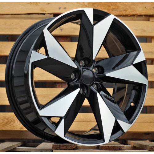 Alu kola Racing Line I5625, 18x7.5 5x112 ET40, černá + leštění