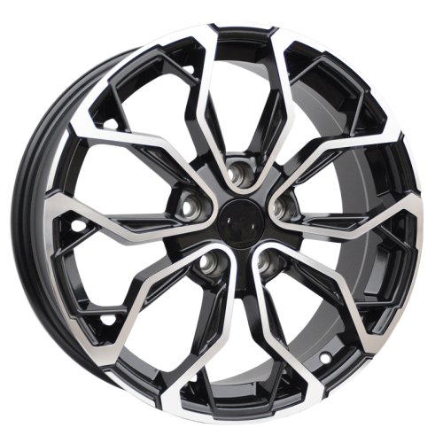 Alu kola Racing Line XF260, 17x7 5x114.3 ET43, černá + leštění