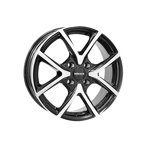 Alu kola MONACO WHEELS 2 CL2, 16x6.5 4x108 ET25, černá lesklá + leštění