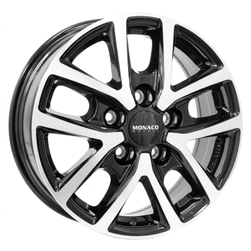 Alu kola MONACO WHEELS CL2T, 16x6.5 5x120 ET52, černá lesklá + leštění (zátěžová)