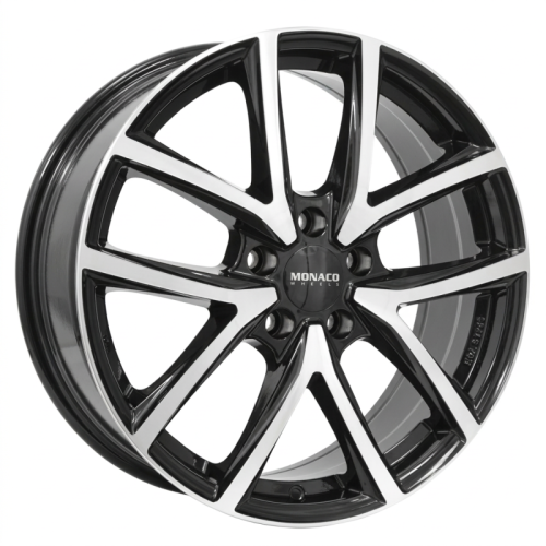 Alu kola MONACO WHEELS 2 CL2, 17x7 5x114.3 ET40, černá lesklá + leštění