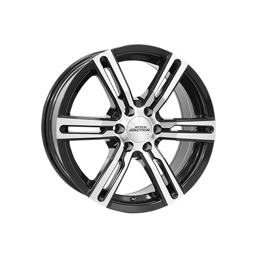 Alu kola INTER ACTION KARGIN 6, 17x7.5 6x139.7 ET25, černá lesklá + leštění (zátěžová)