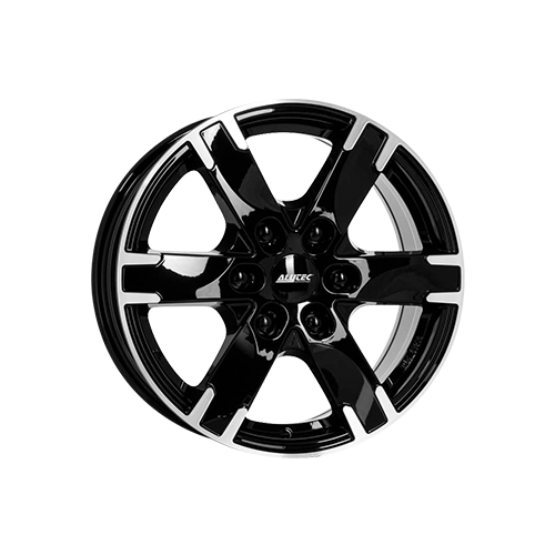 Alu kola ALUTEC TITAN, 17x7.5 6x139.7 ET38, černá lesklá + leštění (zátěžová)
