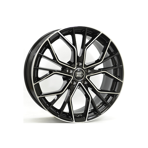 Alu kola MILLE MIGLIA 1020, 19x8.5 5x114.3 ET40, černá lesklá + leštění