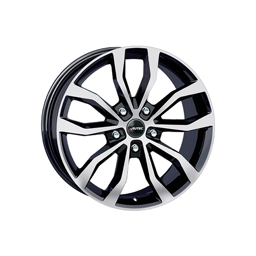 Alu kola AUTEC UTECA, 18x8 5x114.3 ET45, černá lesklá + leštění (zátěžová)