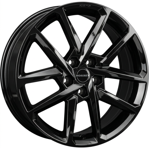 Alu kola BORBET N, 18x7.5 5x112 ET49, černá lesklá
