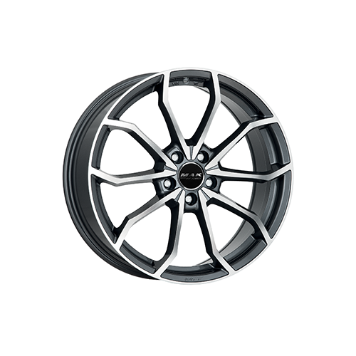 Alu kola MAK LOWE, 19x8 5x112 ET26, šedivá + leštění