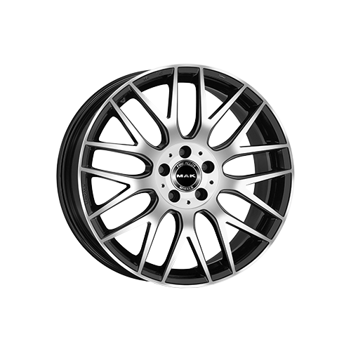 Alu kola MAK ARROW, 19x9 5x112 ET30, černá lesklá + leštění (zátěžová)