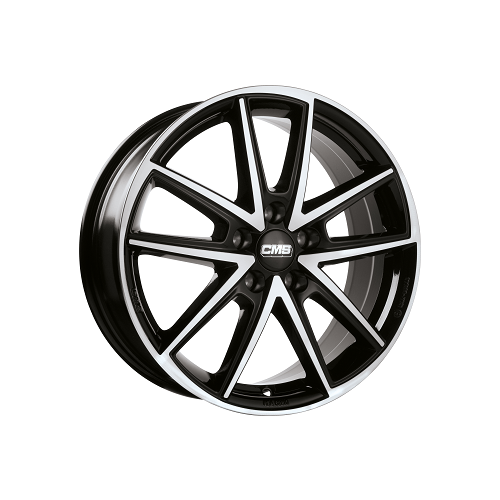 Alu kola CMS C30, 18x8 5x114.3 ET40, černá lesklá + leštění