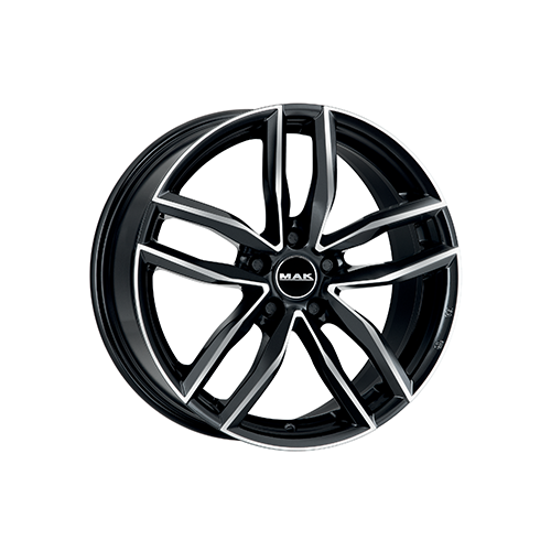 Alu kola MAK SARTHE, 18x8 5x112 ET50, černá lesklá + leštění