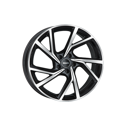 Alu kola MAK KASSEL, 19x8.5 5x112 ET42, černá lesklá + leštění (zátěžová)