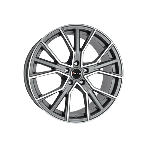 Alu kola AVUS VELGEN AF18, 20x8.5 5x112 ET45, šedivá matná + leštění (zátěžová)