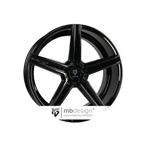 Alu kola MB DESIGN KV1 D, 19x9.5 5x112 ET45, černá lesklá
