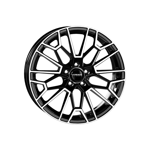 Alu kola MONACO WHEELS GP13, 18x8 5x112 ET30, černá lesklá + leštění