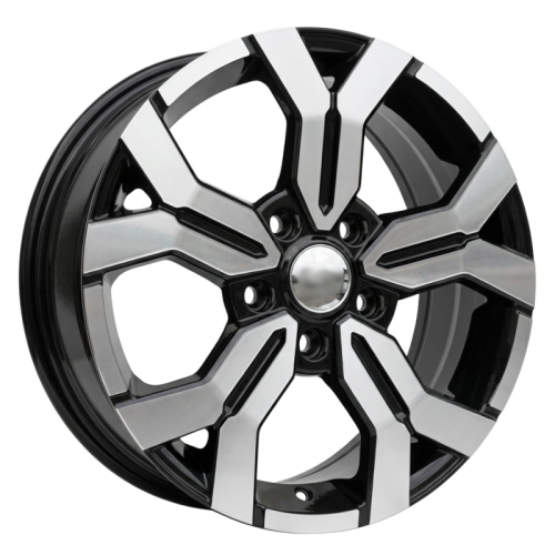 Alu kola Racing Line B1110, 17x6.5 5x114.3 ET50, černá + leštění
