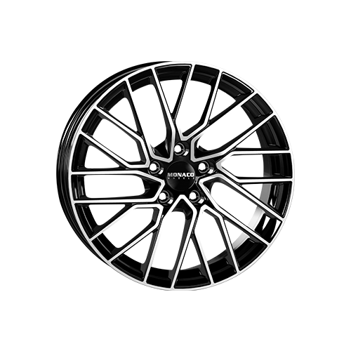 Alu kola MONACO WHEELS GP11, 18x8 5x112 ET35, černá lesklá + leštění