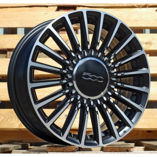 Alu kola Racing Line Y1210, 16x6.5 4x98 ET35, černá matná + leštění