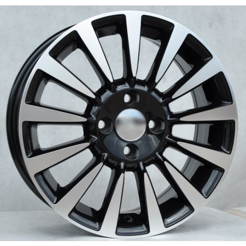 Alu kola Racing Line BK743, 15x6 4x98 ET35, černá + leštění