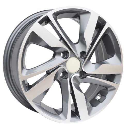 Alu kola Racing Line BK813, 15x6 4x100 ET46, šedivá + leštění