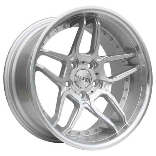 Alu kola Haxer SSA01, 19x10 5x120 ET40, stříbrná + leštěný límec