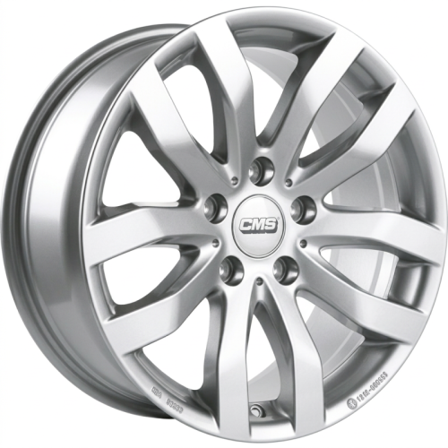 Alu kola CMS C22, 16x6.5 5x112 ET52, stříbrná (zátěžová)