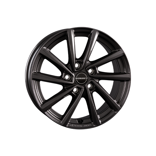 Alu kola BORBET V, 19x7 5x112 ET43, tmavě šedivá