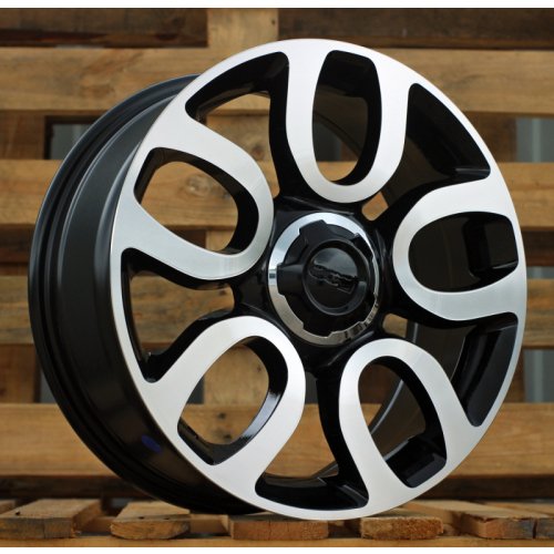 Alu kola Racing Line L1291, 17x7 5x98 ET41, černá + leštění