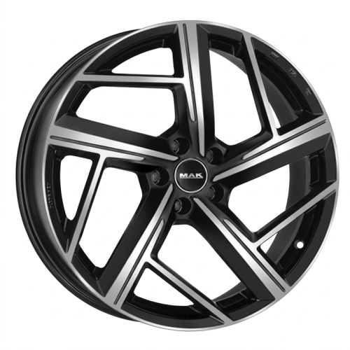 Alu kola MAK QVATTRO, 21x8.5 5x112 ET33, černá lesklá + leštění (zátěžová)