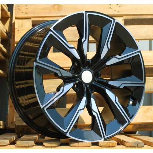 Alu kola Racing Line FBX144, 21x8.5 5x112 ET25, černá + leštění (zátěžová)