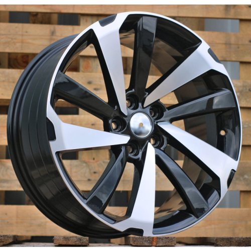 Alu kola Racing Line FE172, 17x7 5x114.3 ET35, černá + leštění