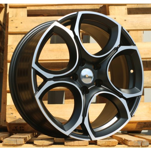 Alu kola Racing Line I5162, 18x8 5x112 ET45, černá matná + leštění