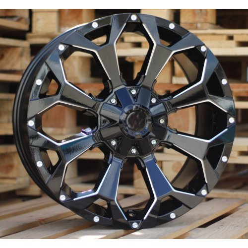 Alu kola Racing Line B1521, 20x9 12x135 ET, černá lesklá (zátěžová)