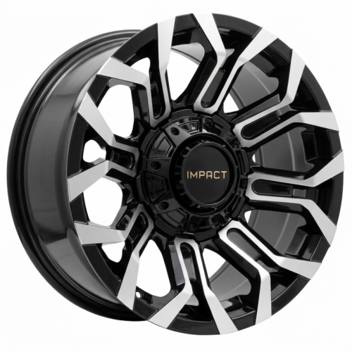 Alu kola Racing Line B1799, 17x9 5x127 ET, černá + leštění (zátěžová)
