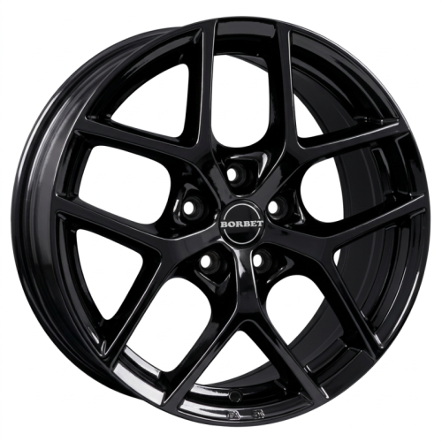 Alu kola BORBET Y, 17x7 5x100 ET45, černá lesklá