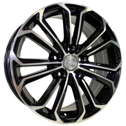 Alu kola Racing Line BK667, 17x7 5x114.3 ET45, černá + leštění