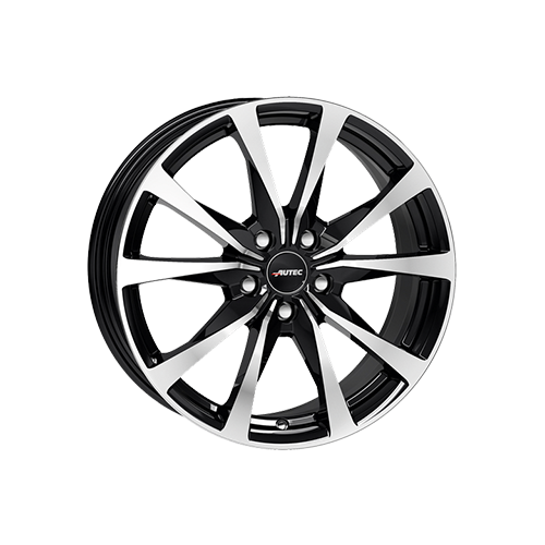 Alu kola AUTEC BRIXEN, 16x6.5 5x100 ET40, černá lesklá + leštění