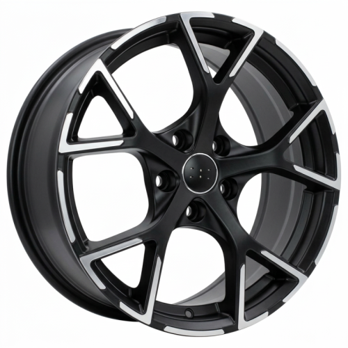 Alu kola Racing Line 3S5997, 17x7.5 5x112 ET42, černá matná + leštění