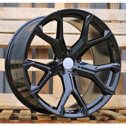 Alu kola Racing Line B5498, 22x11 5x120 ET35, černá lesklá (zátěžová)