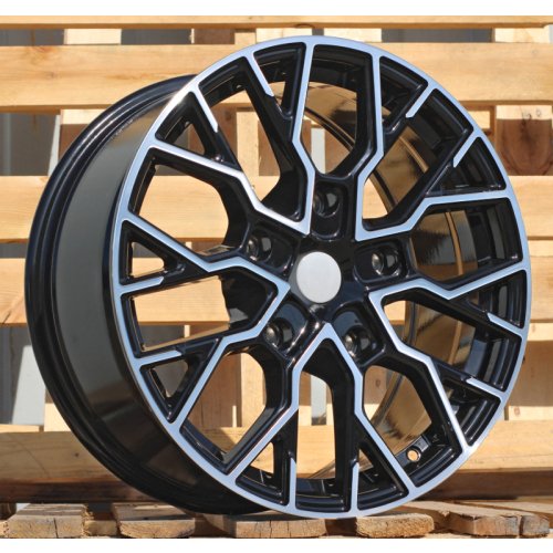 Alu kola Racing Line I5658, 20x8 5x160 ET50, černá + leštění (zátěžová)