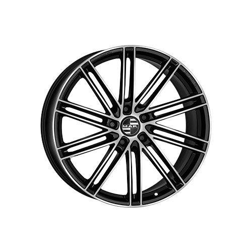 Alu kola MAK LEIPZIG-D, 20x10 5x130 ET39, černá lesklá + leštění (zátěžová)